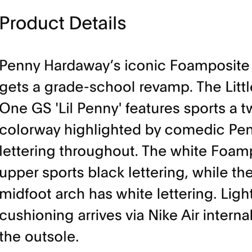 Nike Air Foamposite One GS Lil Penny - Picture 13 of 13